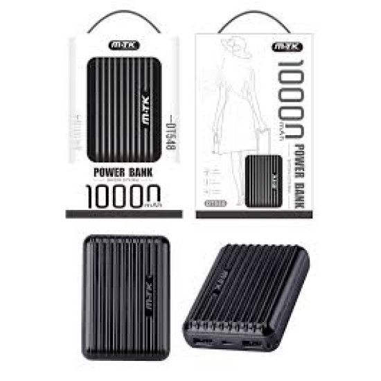  POWER BANK MTK DT548 NE TRAVEL 10000MAH PRETO